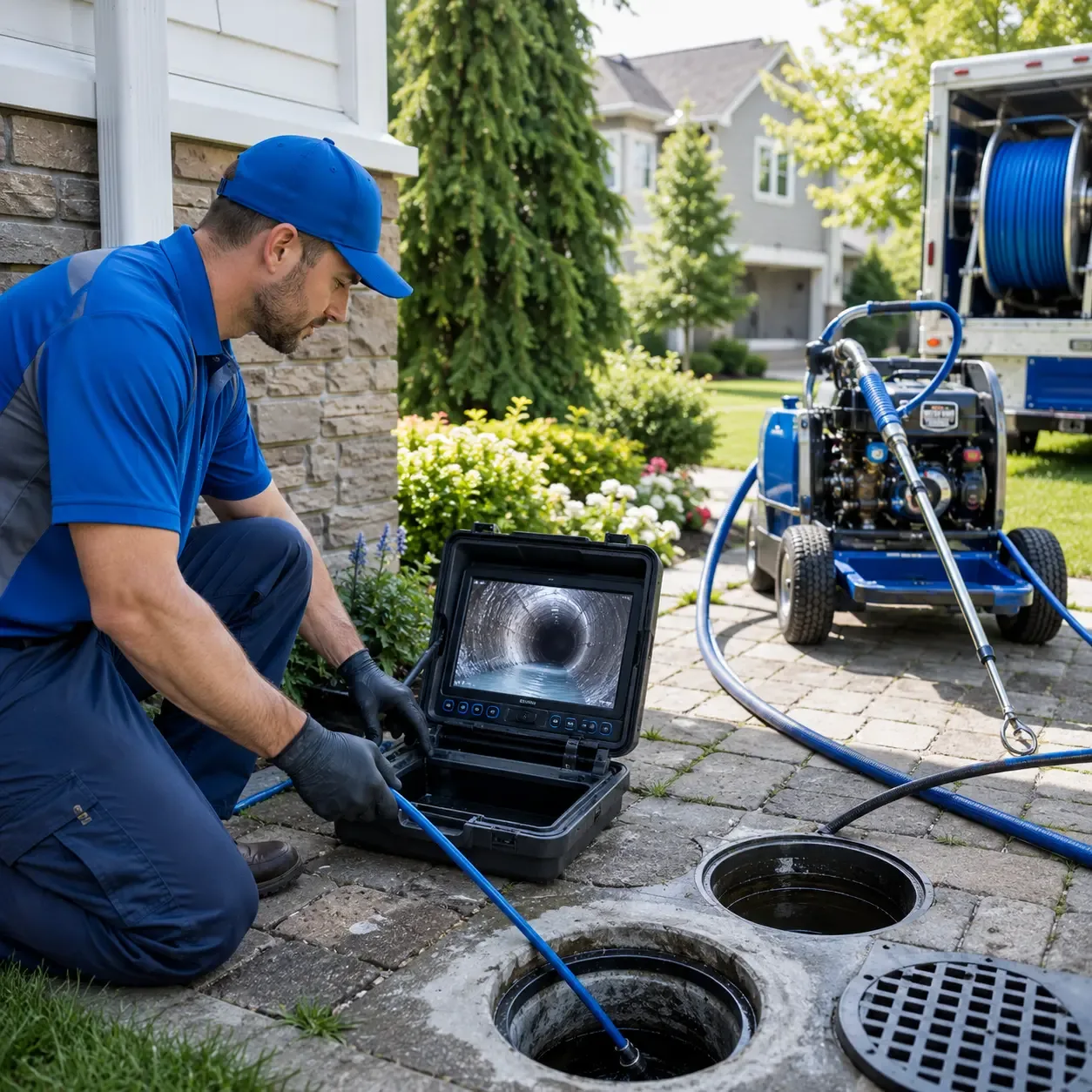Outdoor drain cleaning professionals serving Red Bud, IL